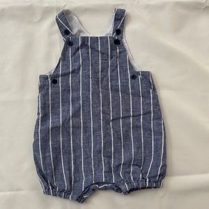 Janie & Jack striped overalls